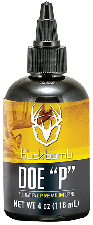 The Buck Bomb BB200009 Buck Bomb Doe P DoeFawn Attractant 4 oz Dropper Bottle - BB200009