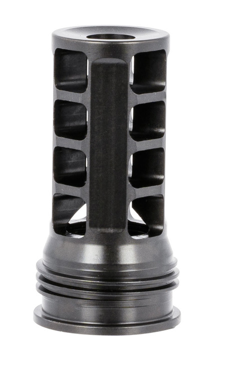 Huxwrx 1598 QD 338 Muzzle Brake Black with 3424 tpi Threads   2.30 OAL for 338 Cal ARPlatform - 1598