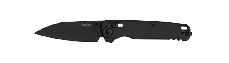 Kershaw 6105BLK Bel Air  3 Folding Reverse Tanto Plain Blackwash CPM MagnaCut Steel Blade Black Aluminum Handle - 6105BLK