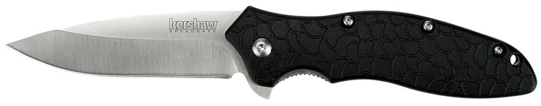 Kershaw 1830 OSO Sweet  3 Flipper Drop Point Plain Satin 8Cr13MoV SS Blade Black GFN Handle Includes Pocket Clip - 1830 Kershaw 1830 OSO Sweet  3 Flipper Drop Point Plain Satin 8Cr13MoV SS Blade Black GFN Handle Includes Pocket Clip - 1830