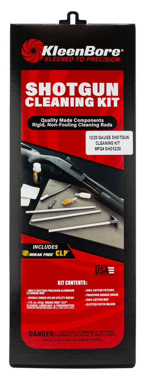 KleenBore SHO1220 Classic Cleaning Kit 12  20 Gauge Shotgun - SHO1220
