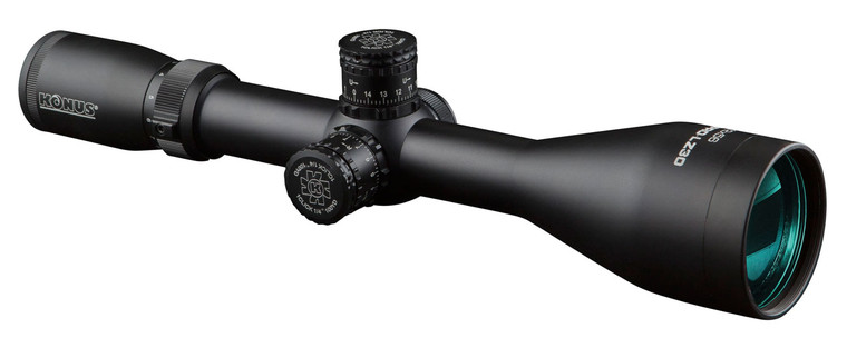 Konus 7181 KonusPro LZ30 Matte Black 312x56mm 30mm Tube Dual Illuminated  Engraved 3030 Crosshair Reticle - 7181