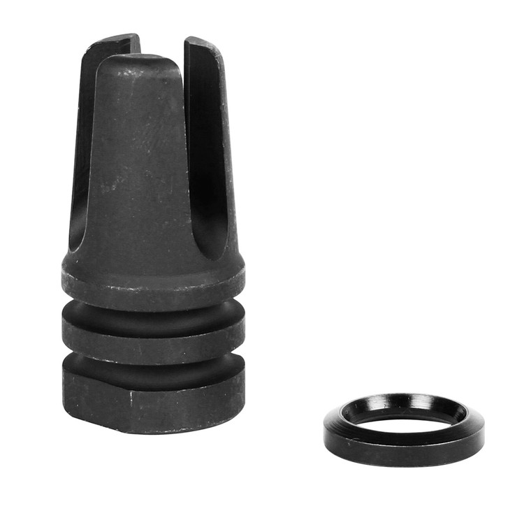 LBE Unlimited ARFH3PNG Three Prong Flash Hider Black 1215 Steel with 1228 tpi Threads for 5.56x45mm NATO AR15 - ARFH3PNG
