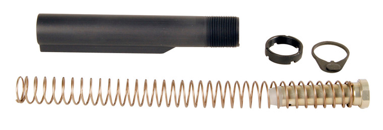 LBE Unlimited MILBUFKTCG MilSpec Buffer Tube Kit  6 Position AR15 Gray - MILBUFKTCG