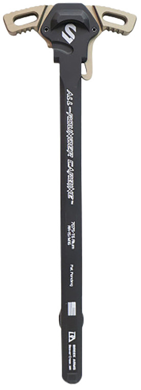 Lead  Steel Llc LSCHODEGRY Charging Handle  AR15M16 Gray Type 3 Hard Anodize 7075T6 Aluminum - LSCHODEGRY