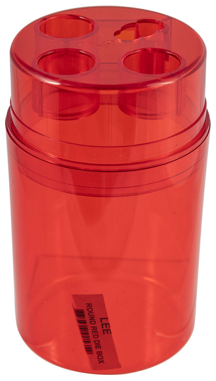 Lee Precision 90535 Die Box Red MultiCaliber Plastic Capacity 3 Dies - 90535