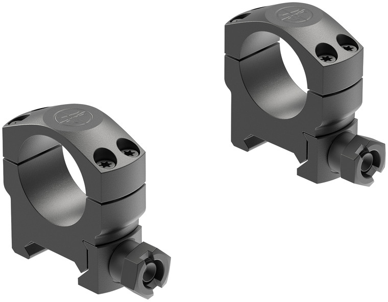 Leupold 57524 Mark 4 Scope Ring Set Matte Black Aluminum 1 Tube Medium Picatinny Rail - 57524