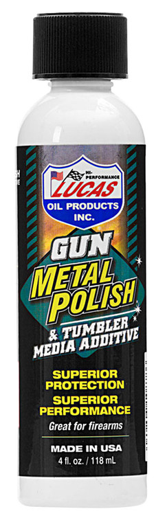 Lucas Oil 10878 Gun Metal Polish  Against Rust and Corrosion 4 oz Bottle - 10878