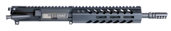 HM Defense 95MBUP556 MonoBloc Upper  223 Rem 5.56x45mm NATO 9.50 Black Cerakote Barrel 7075T6 Aluminum Black Anodized Receiver 8.50 MLOK FreeFloat Handguard for AR15 Pistol - 95MBUP556