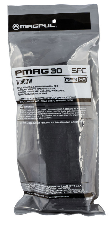 LWRC L040038C01 PMAG  Black Detachable 30rd 6.8 SPC for LWRC SIX8 - L040038C01