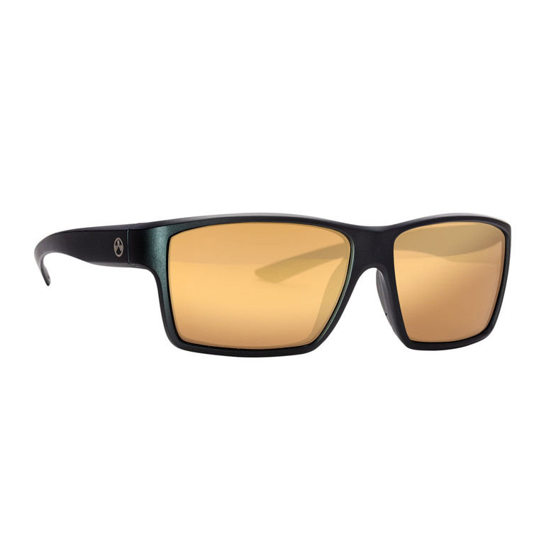 Magpul MAG114710012030 Explorer Eyewear Adult Bronze Gold Mirror Lens Polycarbonate Black Frame - MAG114710012030