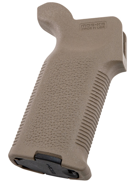 Magpul MAG522FDE MOEK2 Grip Flat Dark Earth Polymer Aggressive Textured Finish Fits AR15AR10M4M16M110SR25 - MAG522FDE