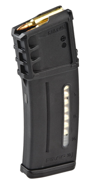 Magpul MAG234BLK PMAG MagLevel 30rd Detachable wCapacity Window 223 Rem5.56x45mm NATO Fits HK G36 Black Polymer - MAG234BLK