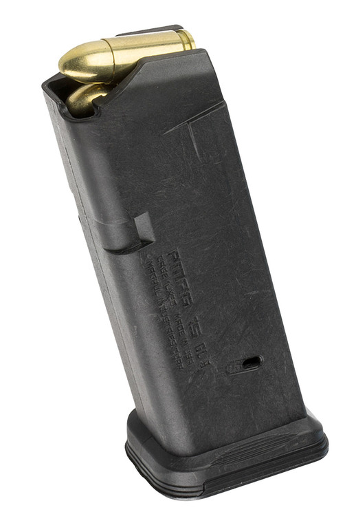 Magpul MAG550BLK PMAG GL9 15rd 9mm Luger Compatible wGlock 19 Black Polymer - MAG550BLK