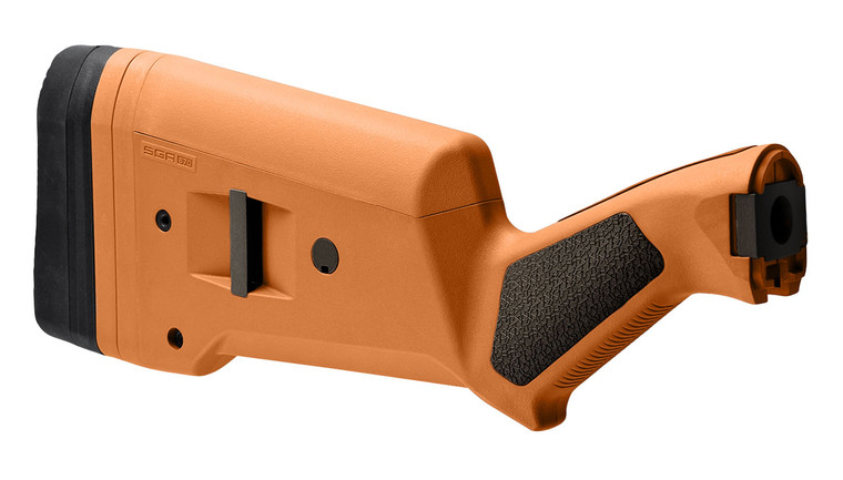 Magpul MAG460ORG SGA Stock Fixed Orange Synthetic for Remington 870 12 GA - MAG460ORG