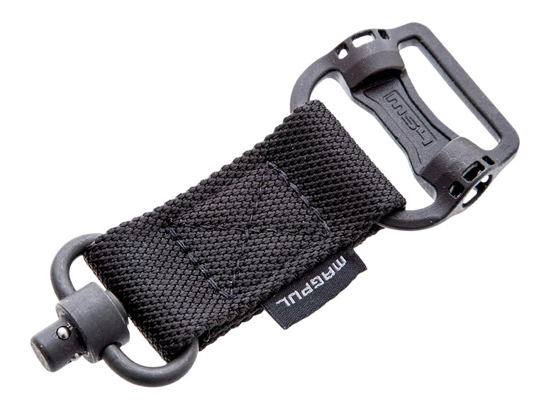 Magpul MAG519BLK MS1MS4 Sling Adapter made of Steel with Maganese Phosphate Black Finish Polymer Hardware Nylon 1.25 Webbing  Two to OnePoint Design for AR15 M4 M16 AKPlatform  AKM - MAG519BLK