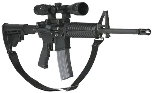 Max Ops SPT4 Duty Tactical Sling 1.25 W x 11 L Adjustable TwoPoint Black Webbing - SPT4