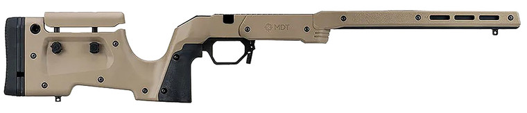 Mdt Sporting Goods Inc 104690FDE XRS Chassis FDE Aluminum Core with Polymer Panels Adj. Cheekrest MLOK Forend Interchangeable Grips AICS Mag Compatible Fits Short Action Howa 1500 - 104690FDE