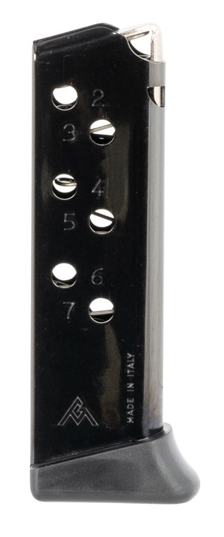 MecGar MGPPKS32FRB Standard  7rd Detachable wFinger Rest 32 ACP Fits Walther PPK Blued Carbon Steel - MGPPKS32FRB