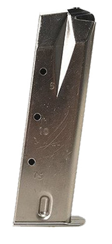 MecGar MGRP8515N Standard  Nickel Detachable 15rd 9mm Luger for Ruger P95P85P89P93P94 - MGRP8515N