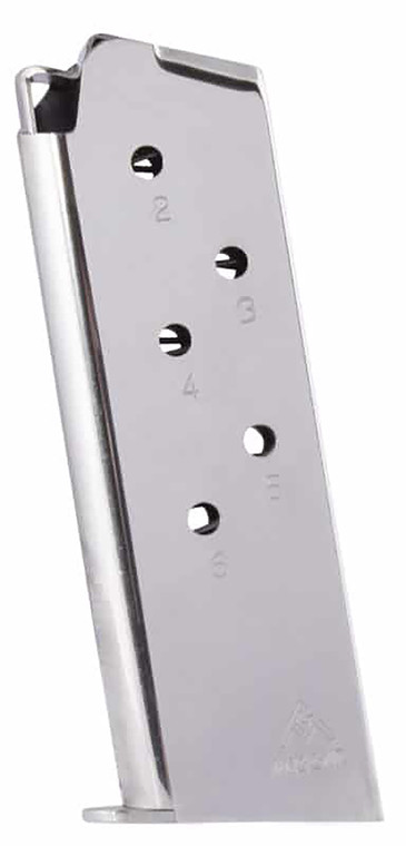 MecGar MGCO4506N Standard  6rd 45 ACP Fits 1911 Officer Nickel Carbon Steel - MGCO4506N