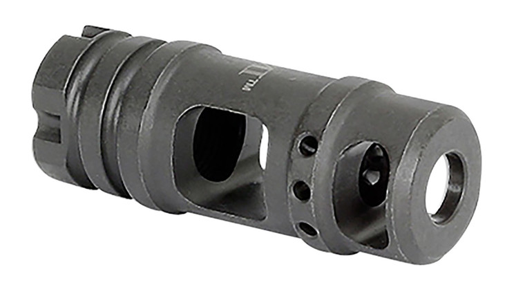 Midwest Industries MIMB6 Muzzle Brake  Black Phosphate Steel with M14x1 LH Threads for 30 Cal AKPlatform - MIMB6