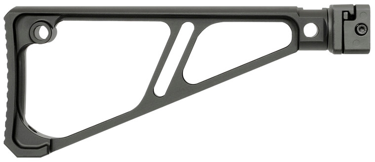 Midwest Industries MISTAPSFFES Side Folding Fixed Extruded Stock  Black Anodized Aluminum for Picatinny Rail - MISTAPSFFES