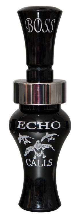 Echo Calls 80002 Boss  Open Call Single Reed Mallard Sounds Attracts Ducks Black Acrylic - 80002