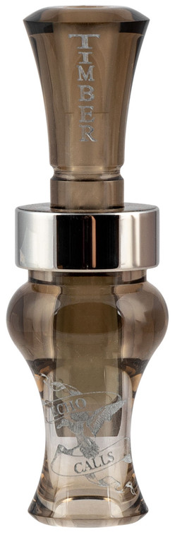 Echo Calls 77730 Timber  Single Reed Mallard Hen Sounds Attracts Ducks Smoke Gray Acrylic - 77730