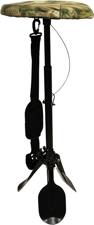 Mojo Outdoors HW2203 Mud Seat  Black SteelPlastic - HW2203