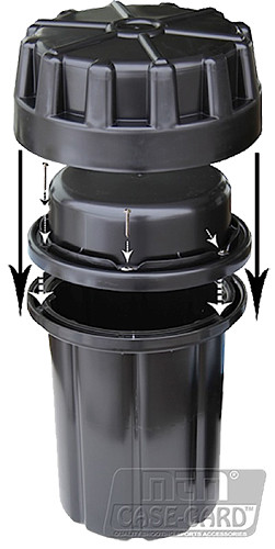MTM CaseGard SAC Ammo Can Survivor MultiCaliber RifleHandgun Black Synthetic - SAC