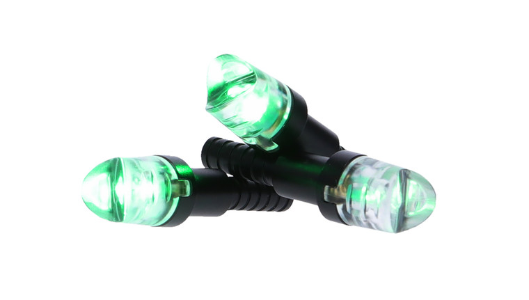 NAP NAPILLNGR Thunderglo Illuminated Nock Green Polycarbonate Aluminum Shaft 6 Pack - NAPILLNGR