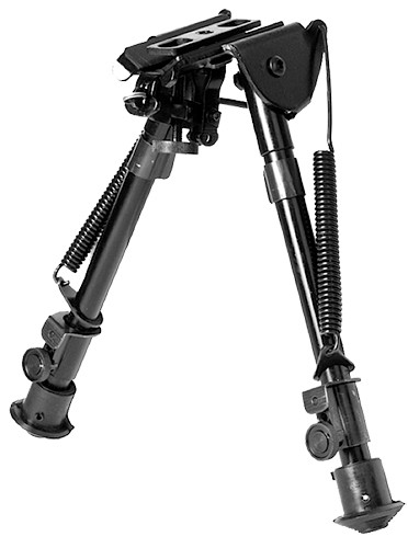 NcStar ABPGF Precision Grade Fullsize Friction Bipod Black 711 SteelAluminum WAdapters - ABPGF