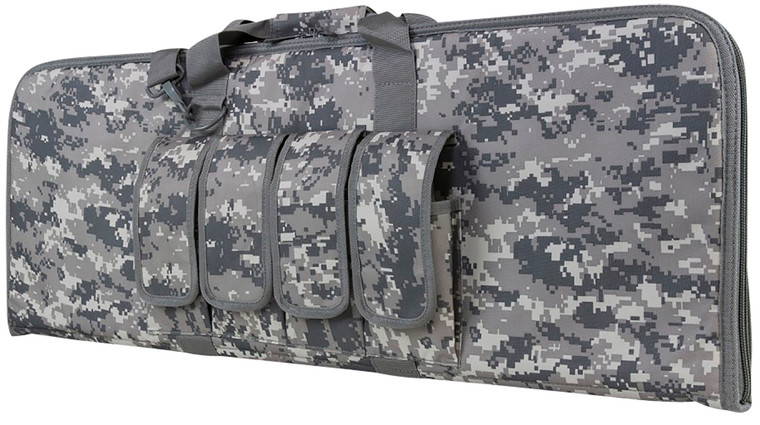 NcStar CVCP2960D36 VISM Carbine Case Digital Camouflage PVC Nylon w Lockable Zippers Pockets  Padded Carry Handle - CVCP2960D36