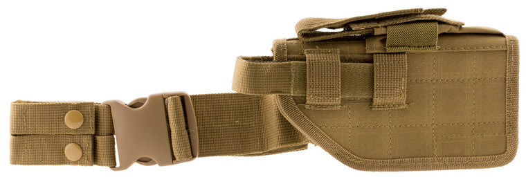 NcStar CVDLHOL2954T Drop Leg  Leg Tan PVC Fabric Leg Fits Full Size SemiAuto Fits Compact SemiAuto Right Hand - CVDLHOL2954T