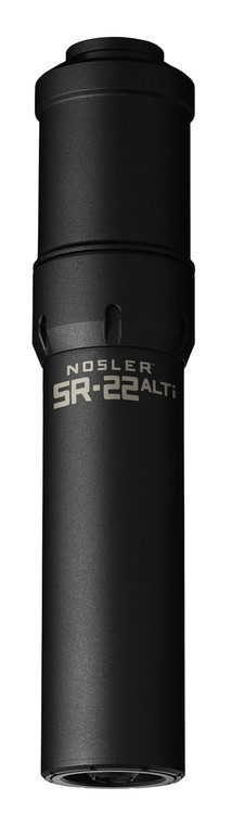 Nosler 90600 SR22ALTI  22 Cal 1.74D Black Finish Made of Aluminum Titanium with 12 28 tpi Thread Pattern - 90600