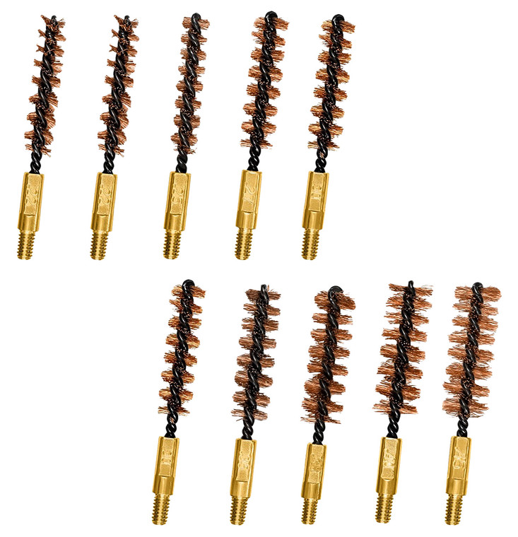 Otis FG380BP Variety Brushes  MultiCaliber RiflePistol Firearm Bronze Bristles 10 Pk. - FG380BP