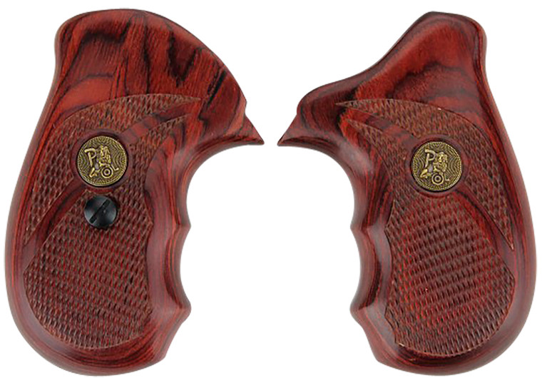 Pachmayr 63040 Renegade Grip Checkered Rosewood Laminate with Finger Grooves for SW N Frame - 63040