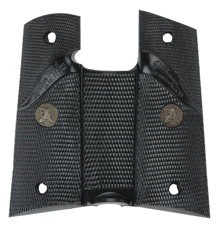 Pachmayr 02919 Signature Grip Wraparound Checkered Black Rubber for Colt MK IV Series 80 Delta Elite - 2919
