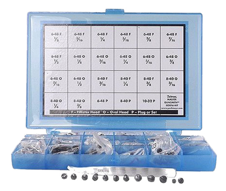 Pachmayr 03054 Master Gunsmith Screw Kit Blue Universal 277 Pieces - 3054