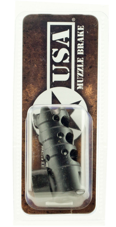 Patriot Ordnance Factory 00308 Triple Port Muzzle Brake Black Nitride Steel with 1228 tpi Threads for 223 Rem 5.56x45mm NATO ARPlatform - 308