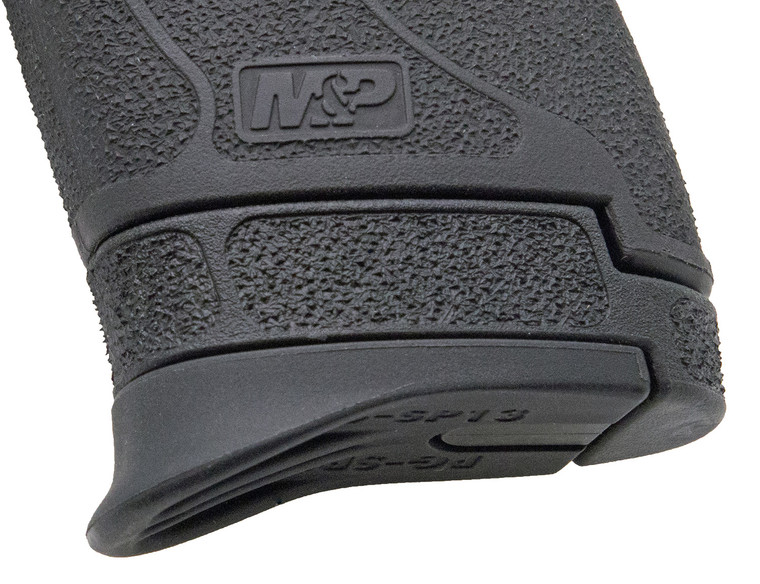 Pearce Grip PGSP13 Grip Extension  Black Textured Polymer Fits 13rd15rd Mags for SW Equalizer  MP Shield Plus - PGSP13