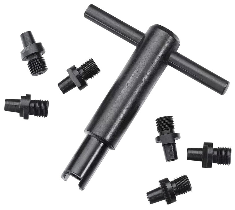 Pietta AC020060 Revolver Nipple Wrench  w 6 Pack 10 Cap Nipples Fits All Pietta Black Powder Revolvers - AC020060