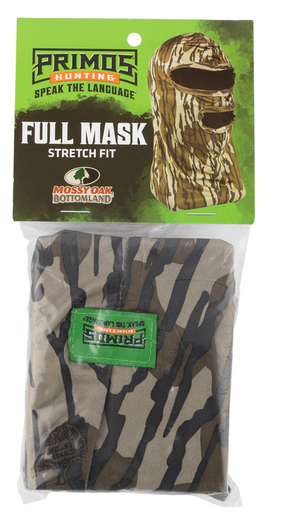 Primos PS6666 Stretch Fit  Mossy Oak Original BottomLand Neoprene Full Face Mask OSFA - PS6666