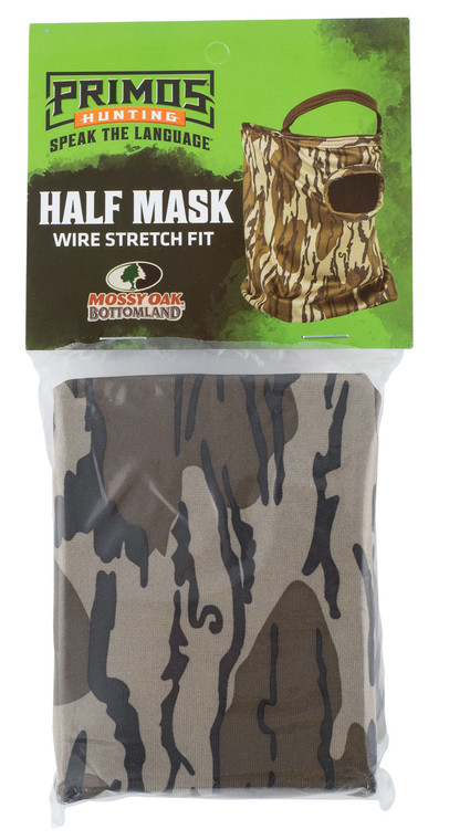 Primos PS6664 Stretch Fit  Mossy Oak Original BottomLand Neoprene 12 Face Mask OSFA - PS6664