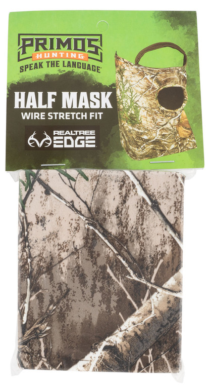 Primos PS6667 Stretch Fit  Realtree Edge Neoprene 12 Face Mask OSFA - PS6667