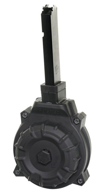 ProMag DRMA18 Standard  40rd Drum 45 ACP Fits HiPoint 4595TS Carbine Black DuPont Zytel Polymer - DRMA18