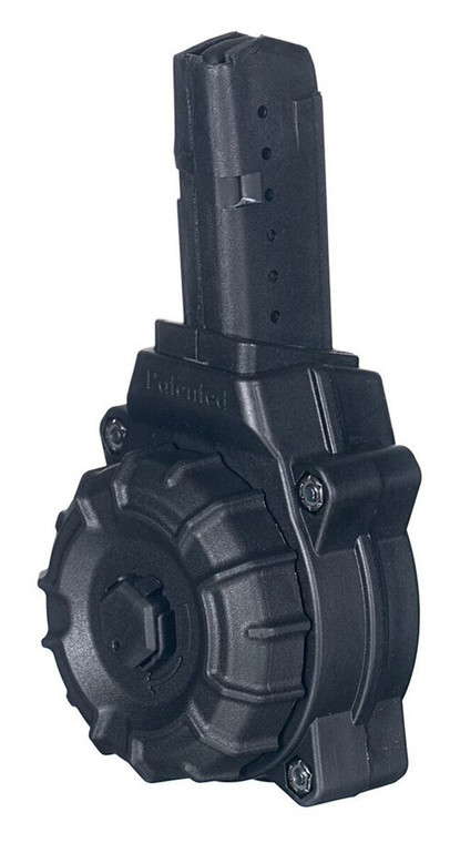 ProMag DRMA26 Standard  30rd Drum 9mm Luger Fits AR15 Compatible wGlock Style Magazines Black DuPont Zytel Polymer - DRMA26