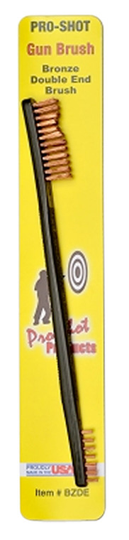 ProShot BZDE Gun Brush  Universal Double Ended Brush Bronze Bristles - BZDE