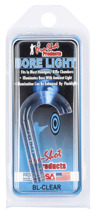 ProShot BLCLEAR UV Bore Light  .22 Cal  Up HandgunRifle Fiber Optic Illuminator Lightening Blue - BLCLEAR